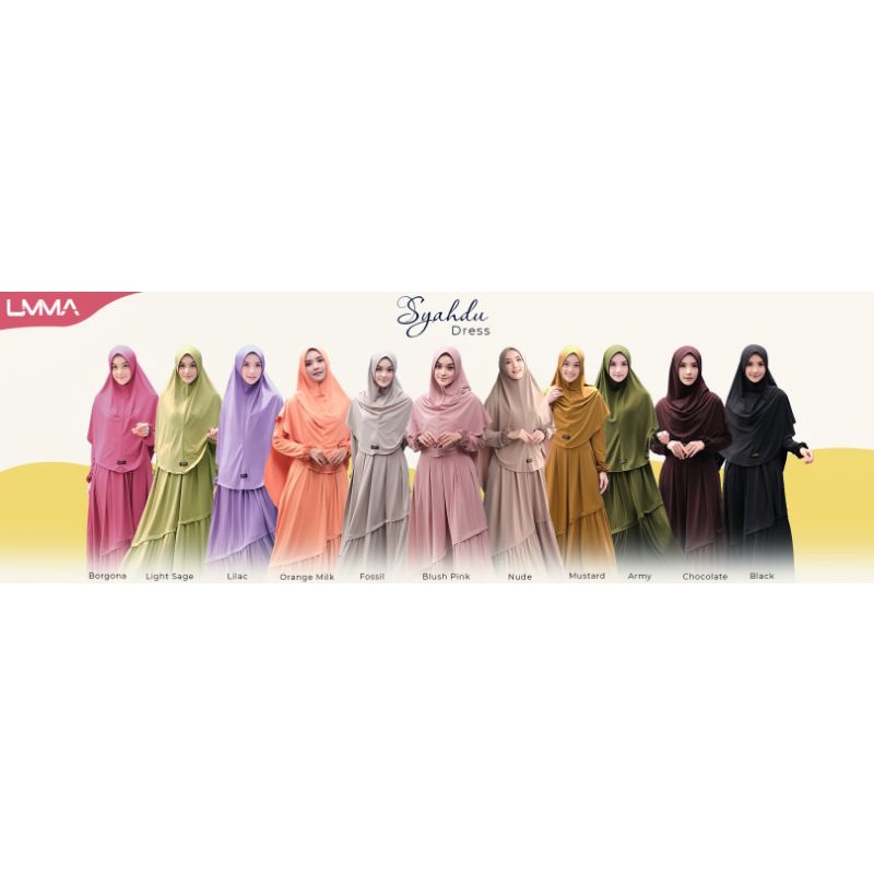 Syahdu dress by umma syari | gamis jersey | gamis modis