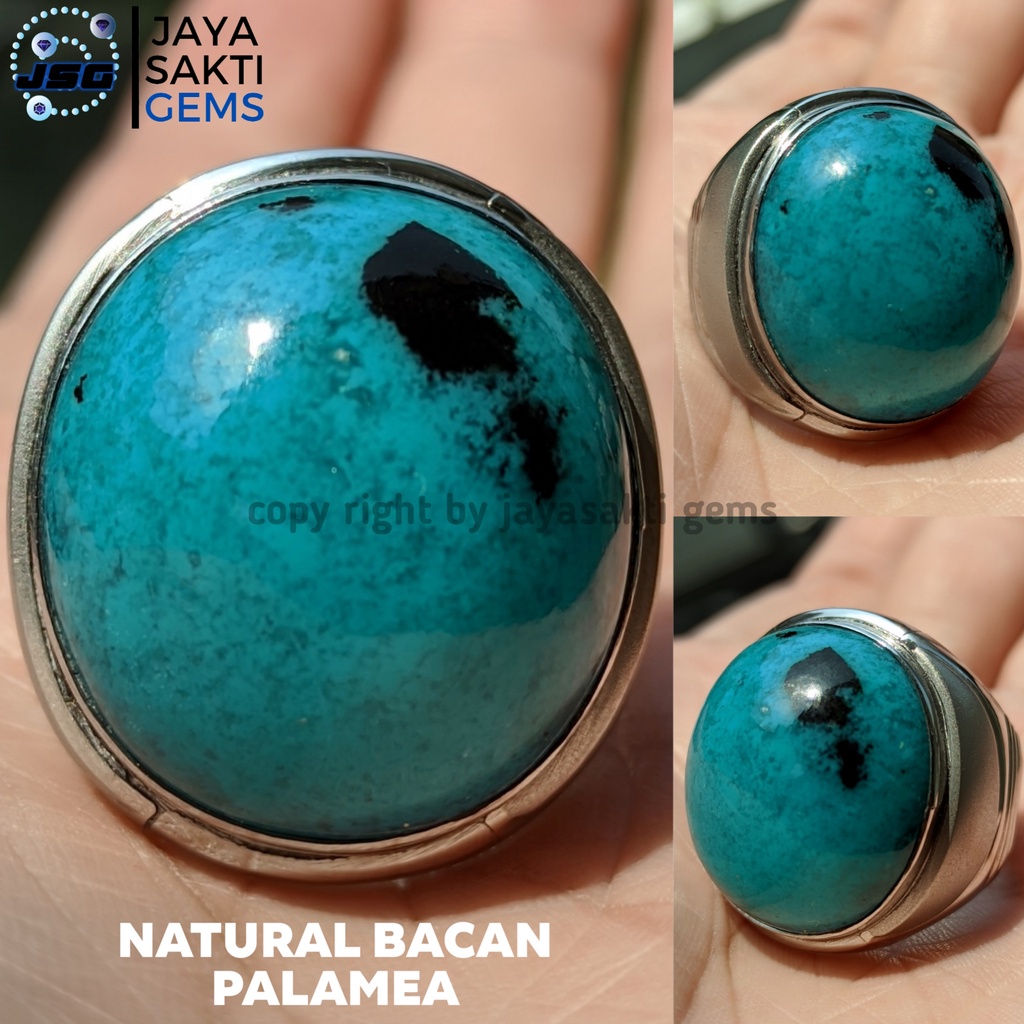 Natural Batu Akik Bacan Palamea Full Tembus BPM01