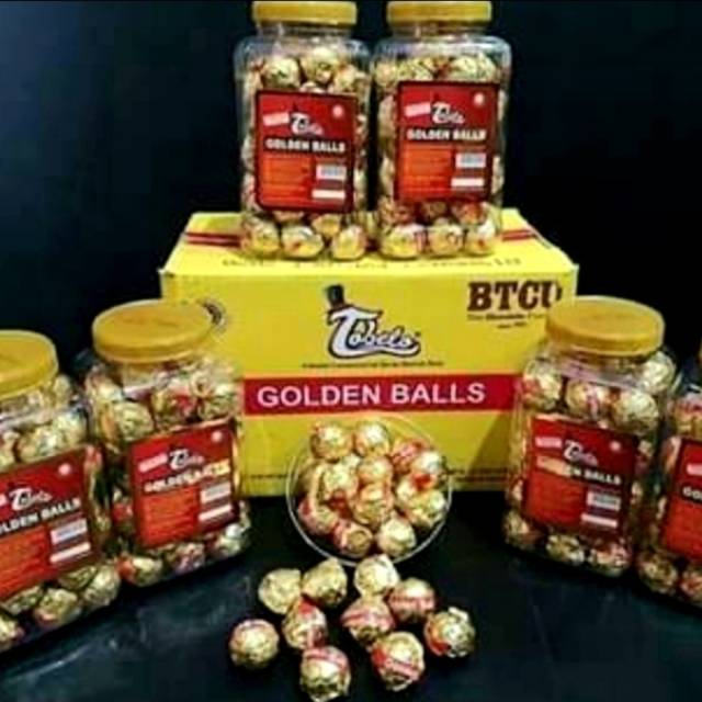 

Tobelo goldenballs / golden balls / cokelat lebaran