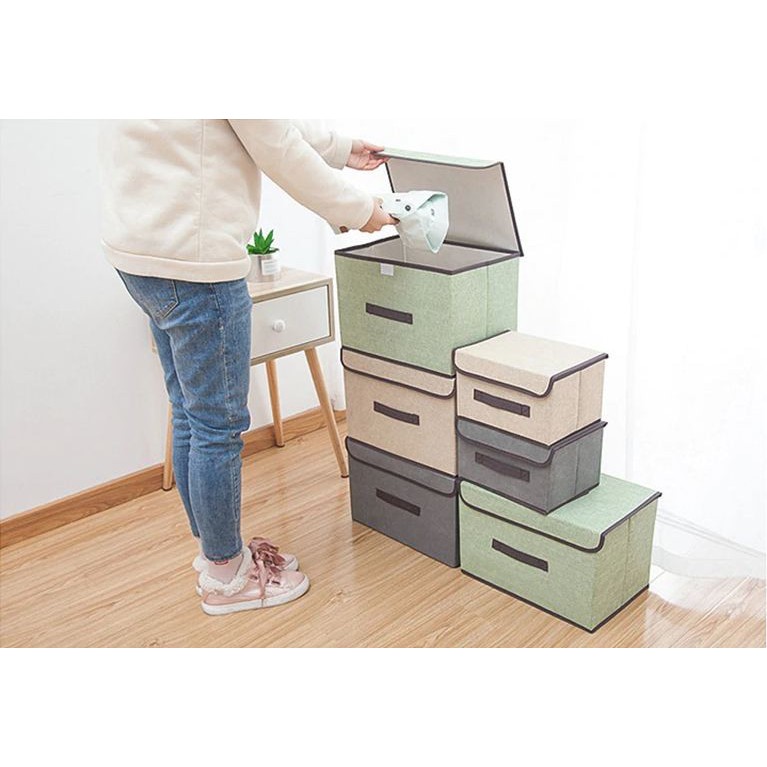 Box 2 in 1 Colour Storage Box / Tempat Penyimpanan (1set dpt 2box)