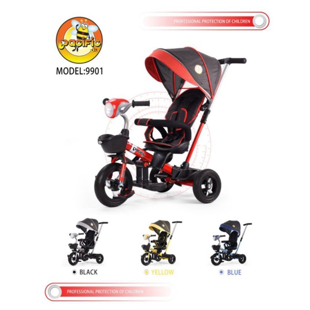 Sepeda Anak Roda Tiga Pacific 9901 ban karet