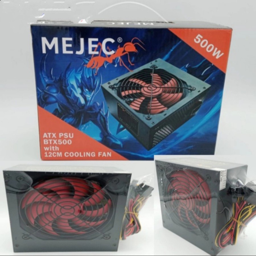 Mejec Power Supply 500W With Fan 8Cm