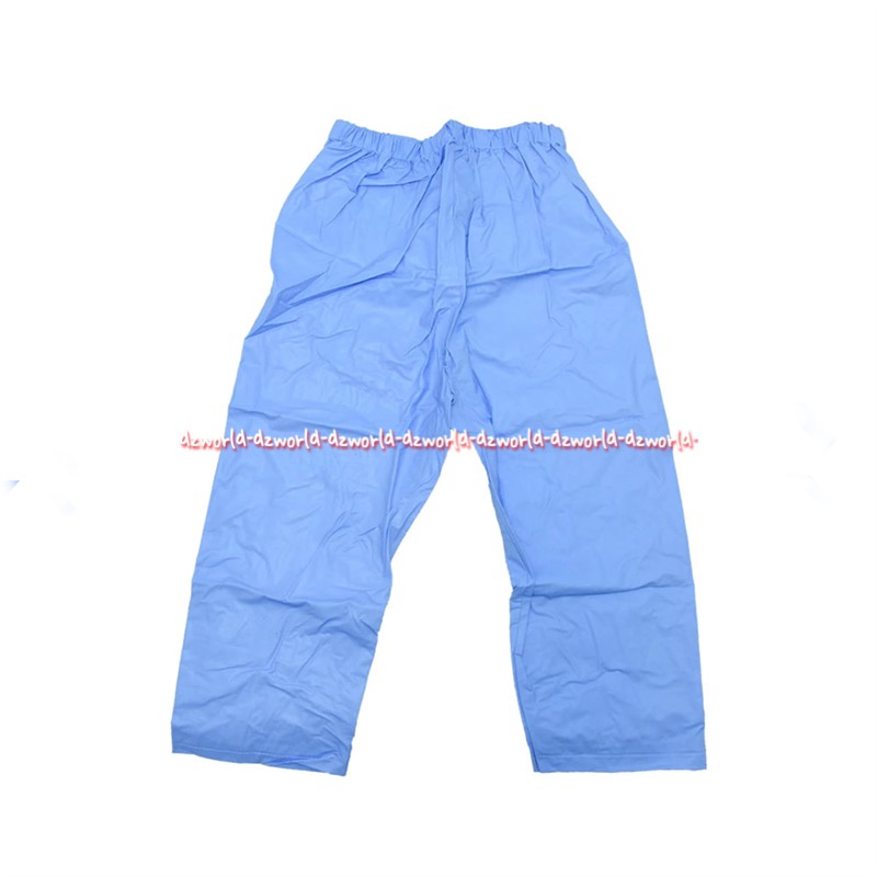 Soleil Jas Hujan Stelan Celana Anak Biru KIds Rain Coat Suit Warna Biru Kuniing Bahan Tebal Jas Hujan Anak Blue Yellow Sol Leil