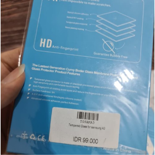 TEMPERED GLASS PREMIUM SAMSUNG GALAXY A3 2015 ORIGINAL