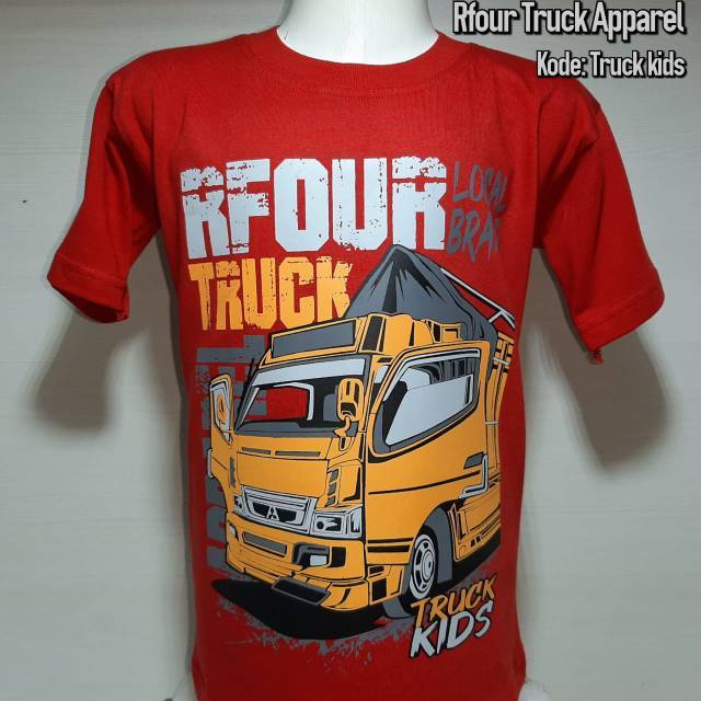 KAOS ANAK GAMBAR  TRUCK  KAOS TRUCK  KIDS Kaos Anak Anak Kaos 