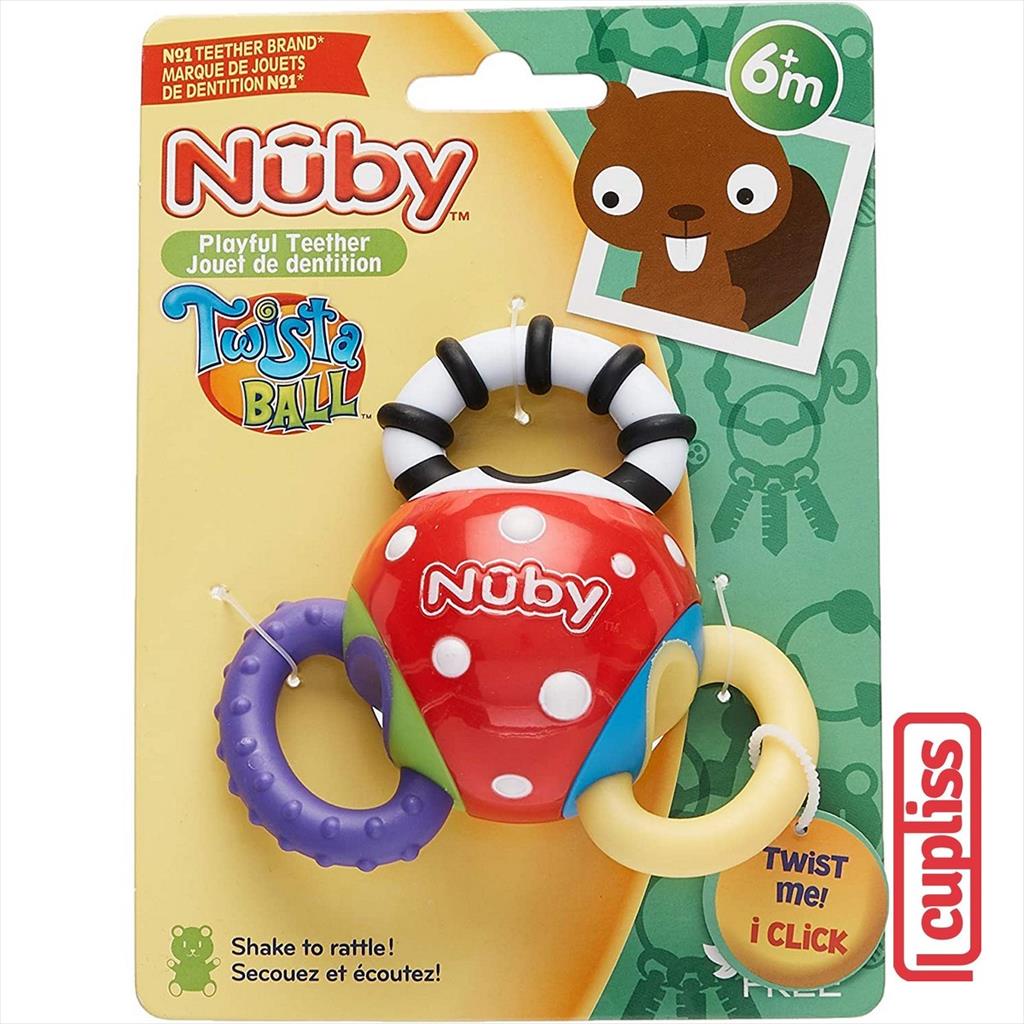 NUBY Twista Ball Teether Mainan Gigitan Bayi Bola