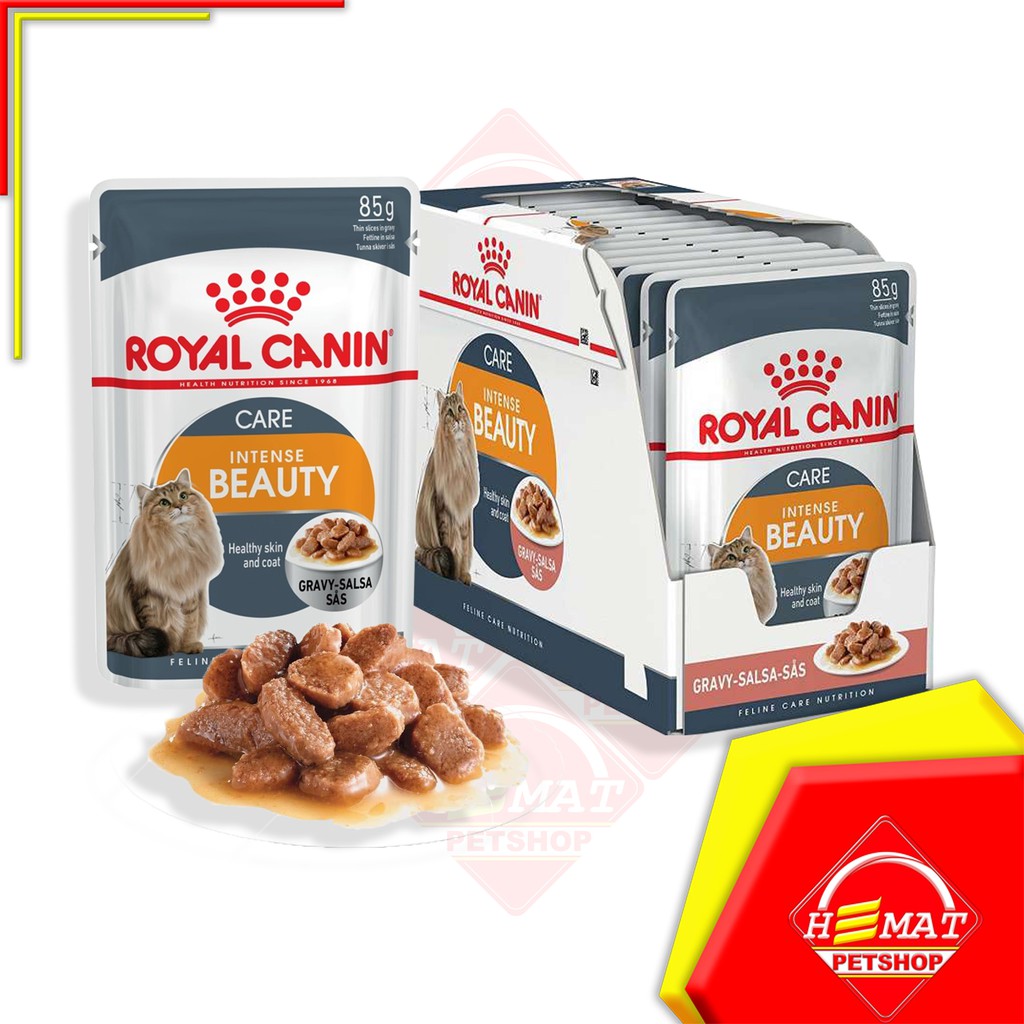 Makanan Kucing Royal Canin Intense Beauty 85 gram / Pouch / Sachet