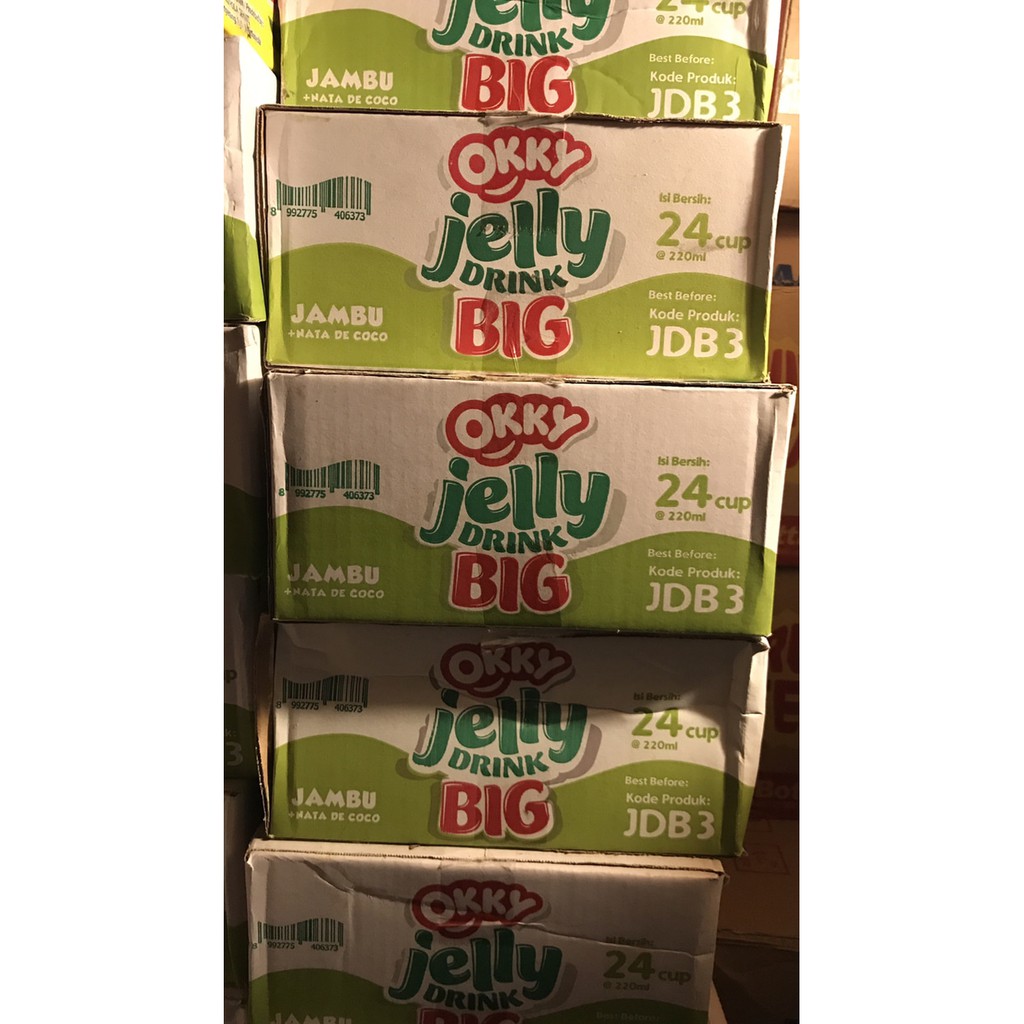 Okky Jelly Drink Big Jambu 1 Dus 24 Cup Gelas 220ml 220 ml Guava