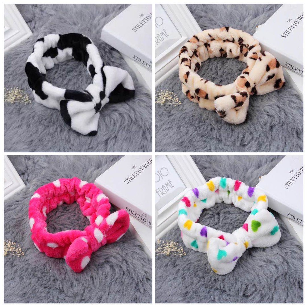 Bando Rambut Fashion Motif Pita Cantik Warna Warni Import - Bando Mandi