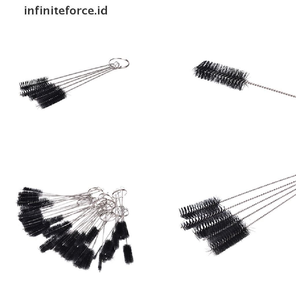 Infiniteforce.id 5Pcs / Set Jarum + Sikat Pembersih Untuk Spray Gun Airbrush / Tattoo / Tindik Tubuh