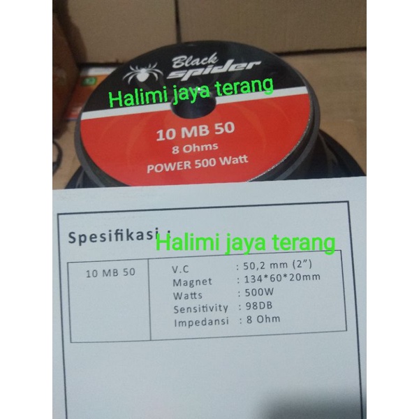 Speaker bspider 10 inch Speaker Midrange speaker ARRAY 1050 Atau 10 mb 50 bukan enigma
