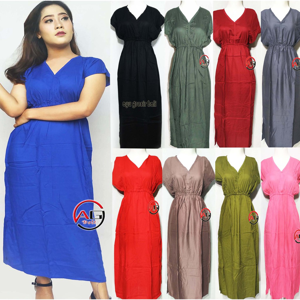 DRES MANOHARA PANJANG POLOS (pilih warna)