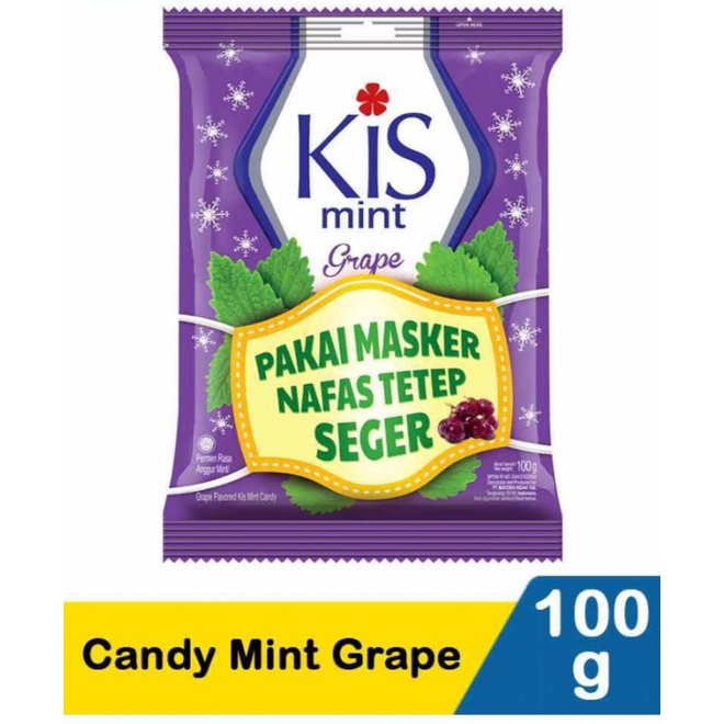 

Kis permen rasa anggur mint pck 125g