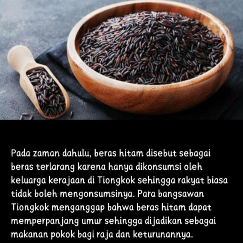 

beras hitam Sosoh organik