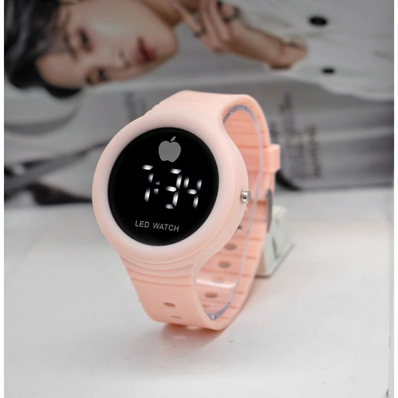 Jam Tangan Led Rubber Light Fashion Pria Wanita Terlaris Kasual