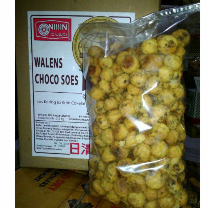 

walens choco soes 500gr asli produk nissin sus kering isi coklat