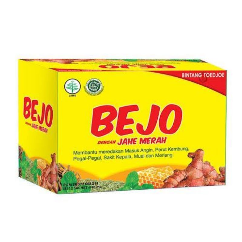 

Bejo Jahe Merah Herbal Cair 1box(12sachet)