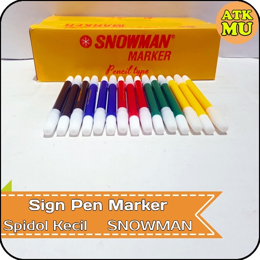 

Spidol Kecil Warna Sign Pen Pencil Marker SNOWMAN PW-1A