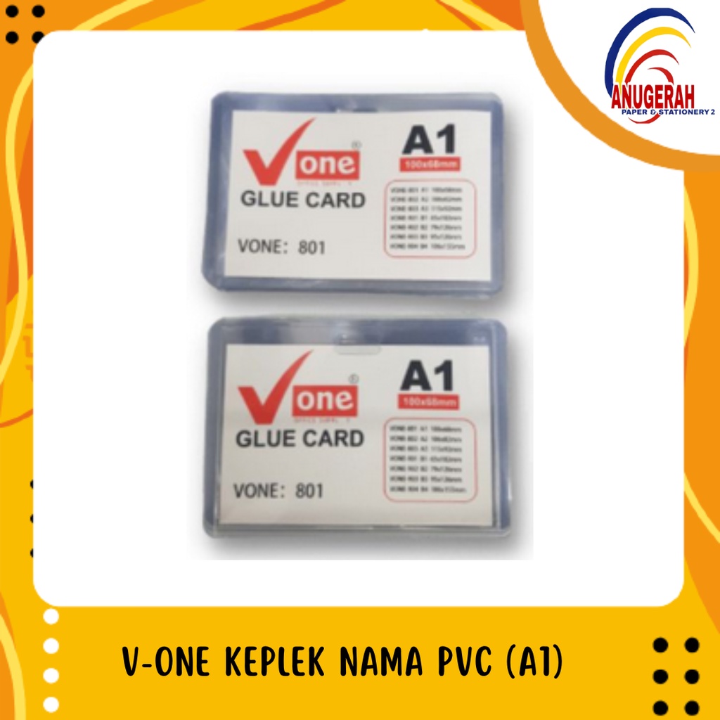 

V-One Keplek Nama PVC (A1) (PAK20)