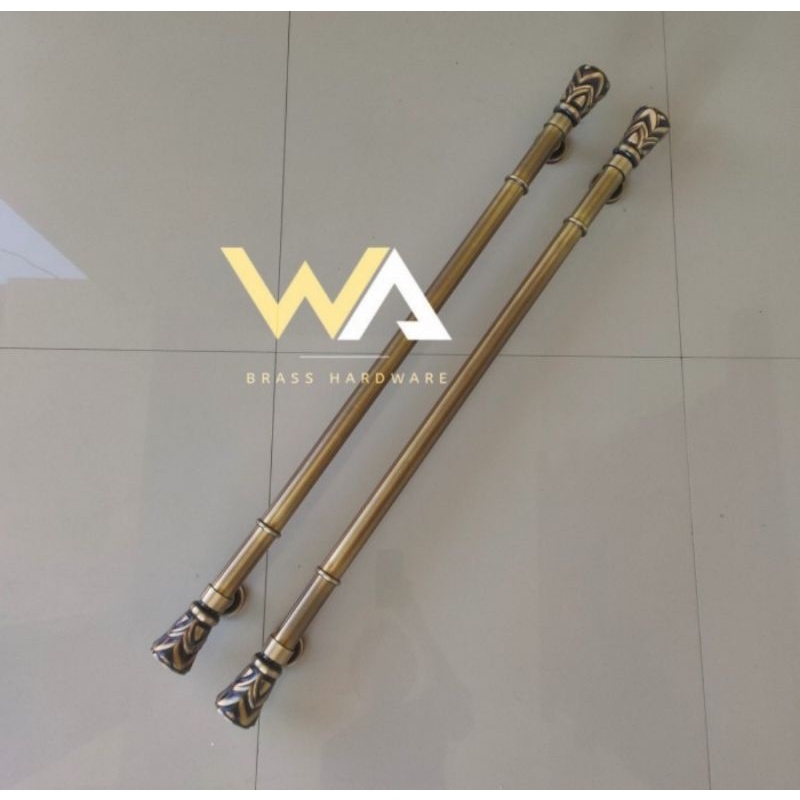 Handle Pintu - Gagang Pintu Rumah Kuningan Motif Nanas 100 cm