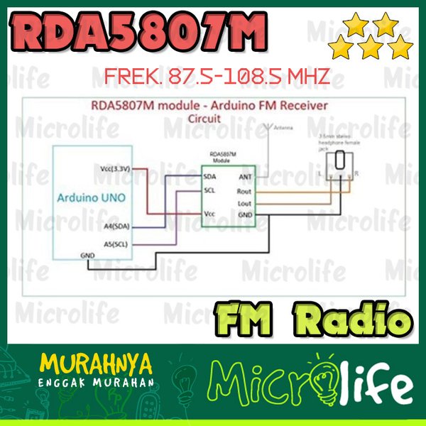 RDA5807M FM Radio Module RDA 5807M Arduino