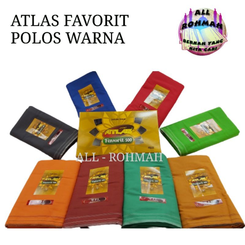 SARUNG ATLAS FAVORIT POLOS WARNA