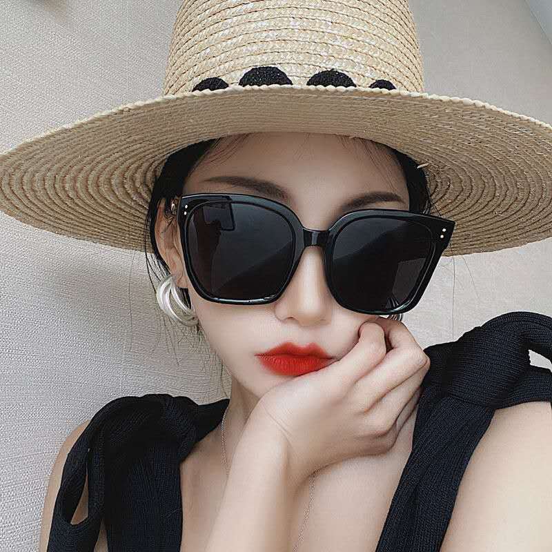 Roselife GM Kacamata Hitam Oversized Frame Kotak Untuk Pria / Wanita