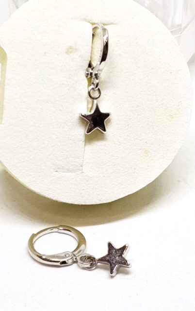 Anting wanita anting bintang lapis emas putih samgat simple