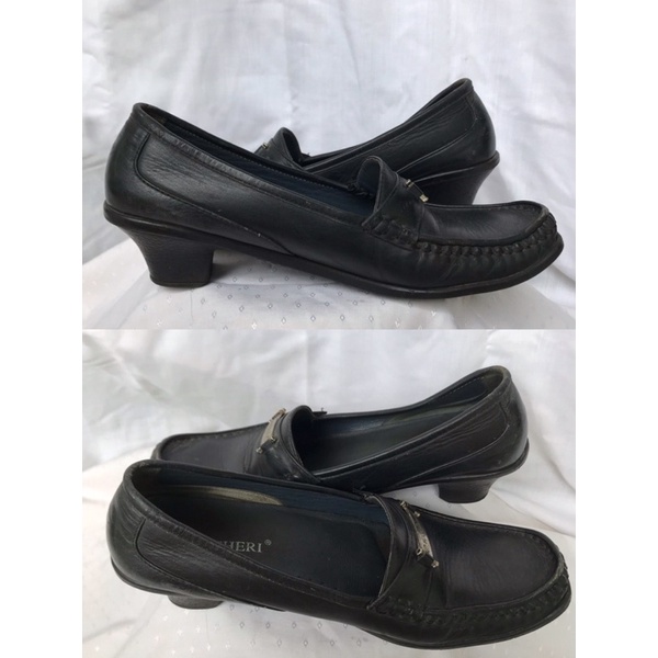 PRELOVED Branded Buccheri Ori Sepatu Pantofel Hitam Wanita