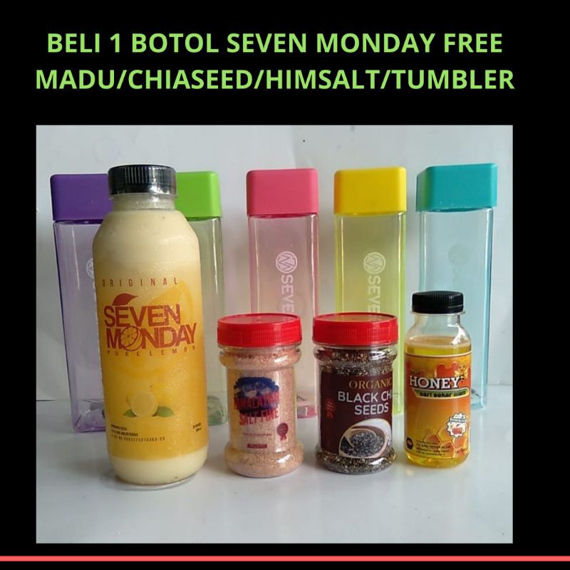 PROMO Pure Lemon Seven Monday 500ml ( Free pilih hadiah)