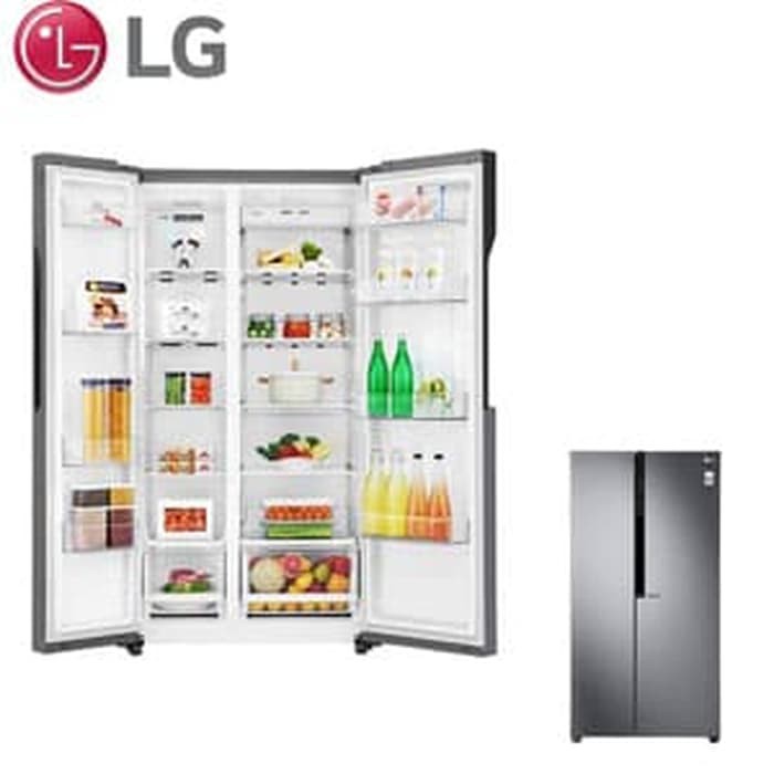 [SHOPEE10RB] LG Kulkas Side By Side Mini Bar Gc-B247Kqdv
