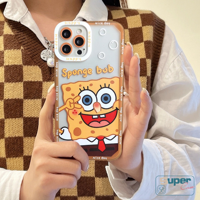 Fashion Kartun SpongeBob Ponsel Case Infinix Note 11 12 10 Pro Infinix Smart 5 6 4 Play Plus Hot 12i 11s NFC 10Lite 8 10 9 12 11 Play Transparan Tpu Lovely Patrick Star Soft Cover