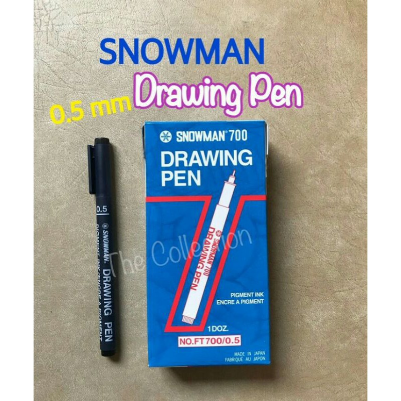 

Drawing Pen Snowman FT 700 Pigment Pen Pena spidol Gambar Ukuran 0.1 0.5 0.6 0.7 0.8