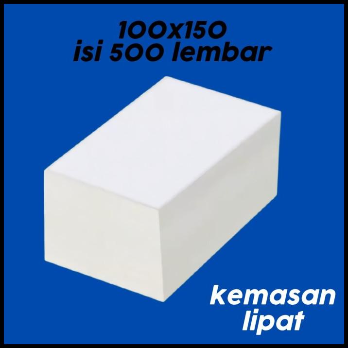 

Label Thermal 100X150 Kertas Sticker Barcode Termal A6 Isi 500 Pcs