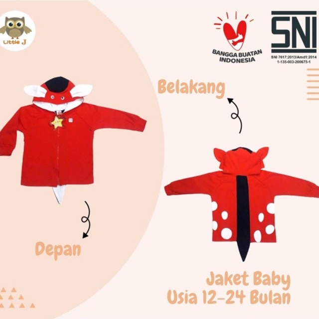 JAKET SATU SET ANAK / BAYI LUCU 505