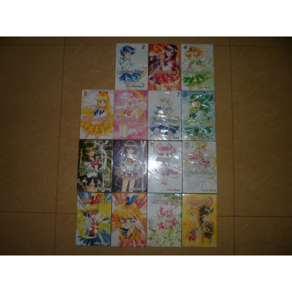 Komik Sailor Moon Deluxe 2-12 Tamat + Sailor V 1-2 + Short Stories 1-2 Segel Baru
