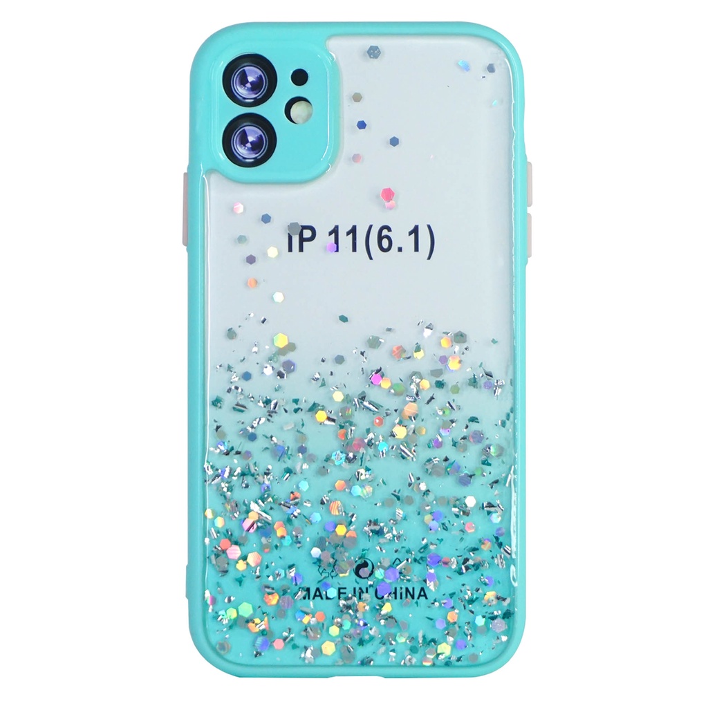 MallCasing - iPhone XS | XR | XS Max | 13 Mini 5.4 | 13 Pro 6.1 | 13 Pro Max 6.7 Transparent Dove Candy Glitter Hard Case