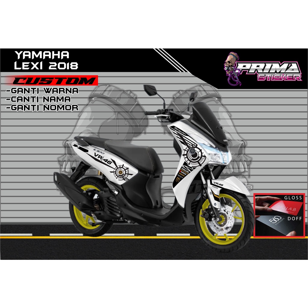 Sticker Decal Yamaha Lexi FULL BODY,  sticker lexi
