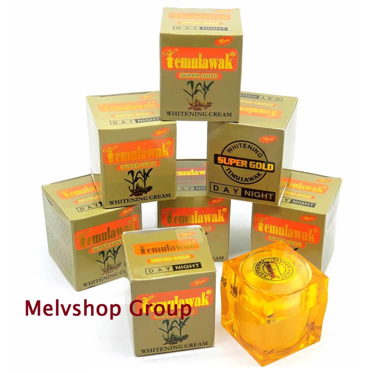 CREAM TEMULAWAK SUPER GOLD - CREAM PEMUTIH - KRIM WAJAH SIANG & MALAM