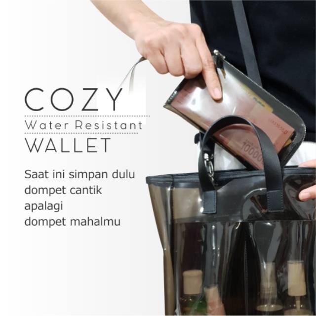 D'renbellony Cozy Handy Wallet Water resistant / Dompet Chava Mika Transparan/Dompet Wanita Bag Cici