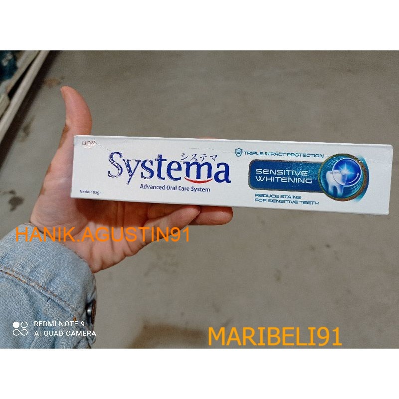 Systema Toothpaste Sensitive Whitening 105g maribeli91