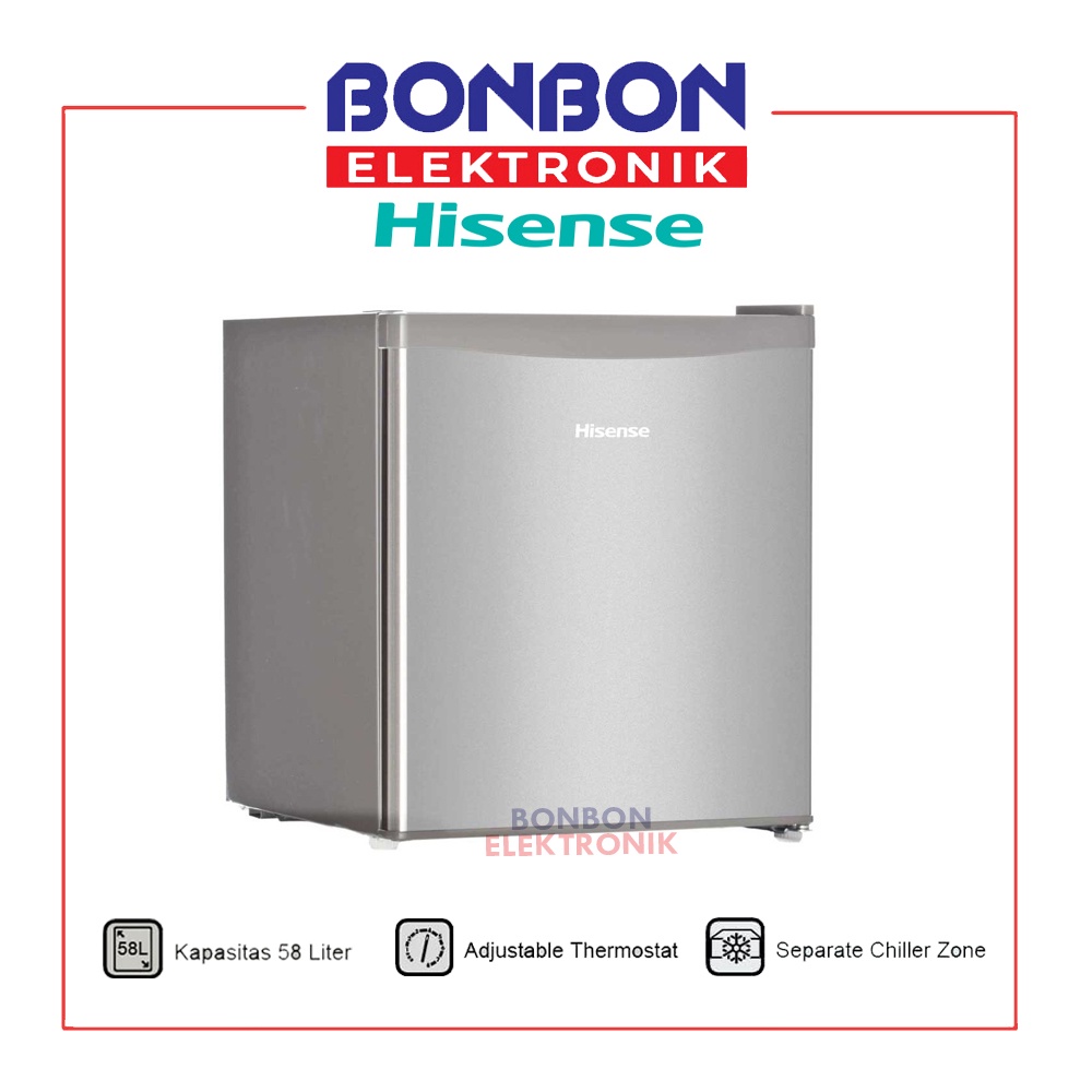 [GOSEND/GRAB] Hisense Kulkas Mini Portable 58L RR68D4IGN Minibar