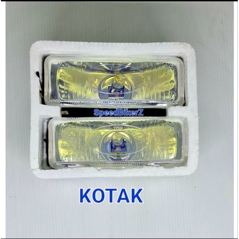 Lampu Tembak Kabut KOTAK OVAL/ Lampu Sorot OVAL KOTAK / Foglamp kotak oval Universal Motor Mobil 111 777