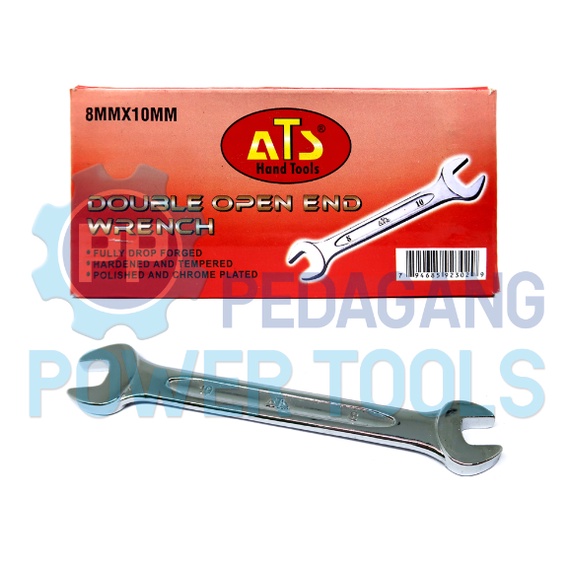 ATS KUNCI PAS 8 X 10 MM 8X10 DOUBLE OPEN END SPANNER WRENCH INGGRIS