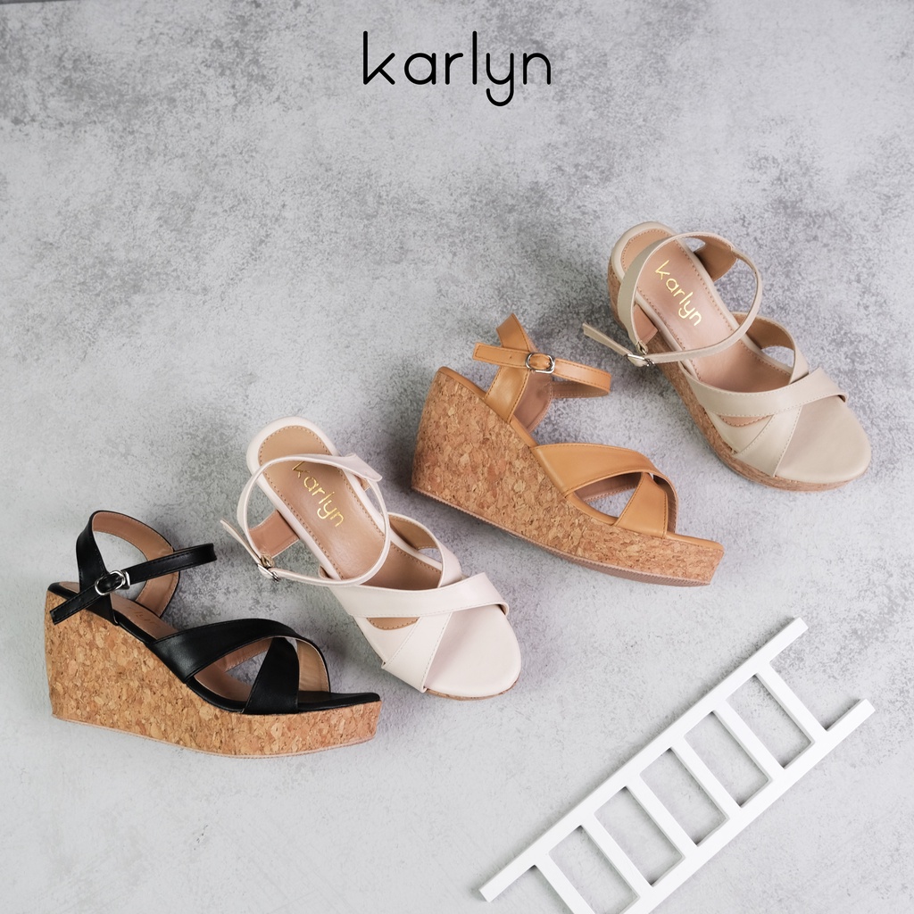 Karlyn Sandra Sandal Wedges wanita