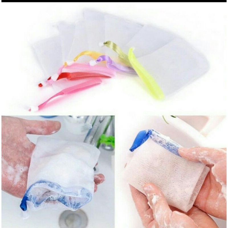 Grosir Kantong Jaring Halus Pembuat Busa Sabun Batang - Warna