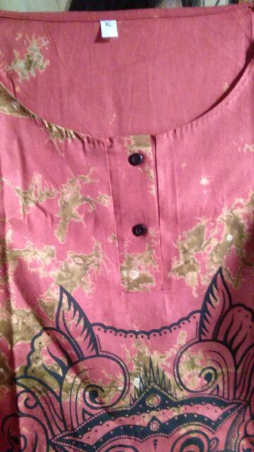 Ms Gamis Batik Sriwedari Maxi Bumil/busui Katun Sogan Allsize & Jumbo