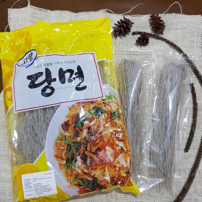 

soun-bihun- korean glass noodle / dang myeon / japchae repack 100gr termurah -bihun-soun.