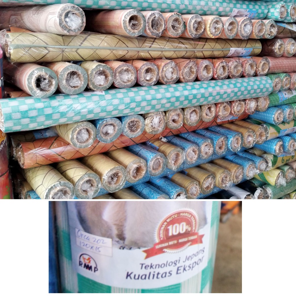 KARPET PLASTIK VINYL KARPET LANTAI PLASTIK 1 ROLL MOTIF