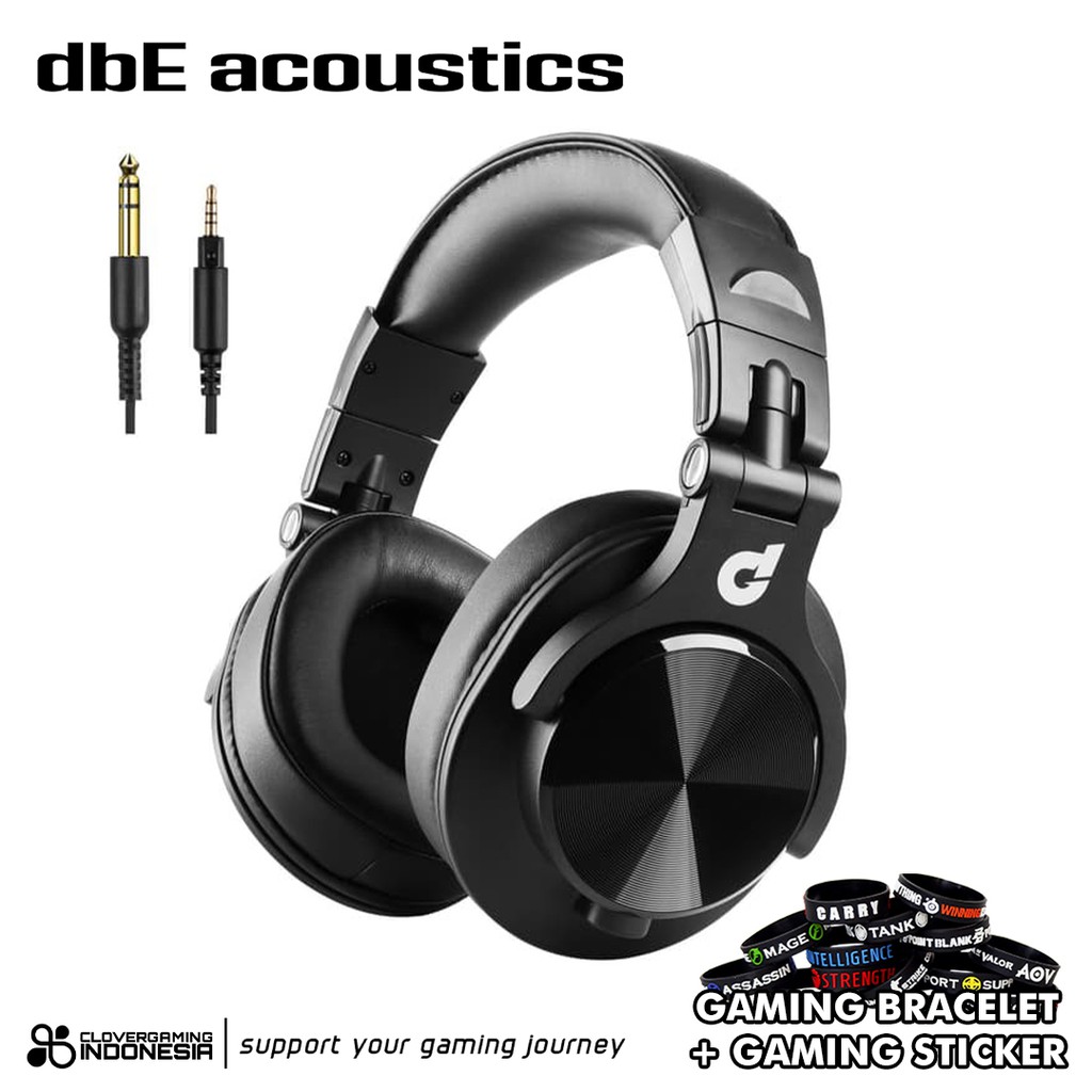 dbE DJ200 - High Quality Foldable DJ Headphone Detachable Cable